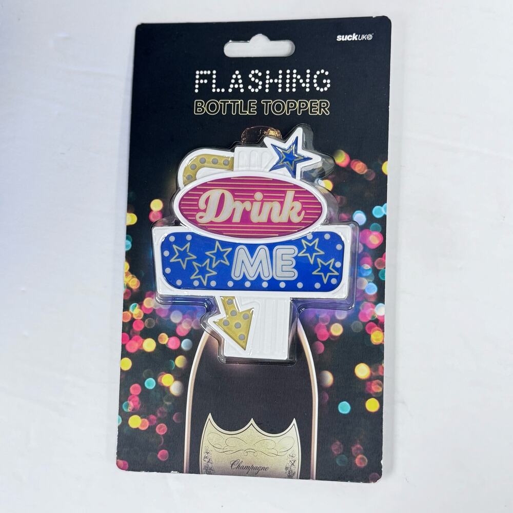 Flashing "Drink Me" Bottle Topper,